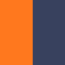 Oransje/marine