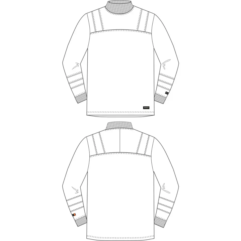 Flamskyddad halvpolo