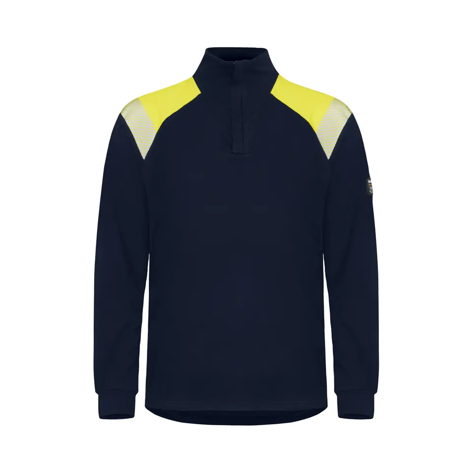 Flame Retardant Quarter Zip long sleeve T-shirt